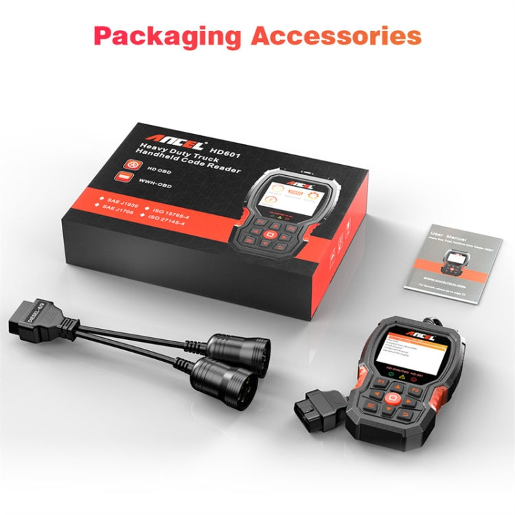ANCEL HD601 24V Diesel Engine Detector Heavy Truck Diagnostic Scanner, ANCEL HD601 ANCEL HD601 24V Diesel Engine Detector Heavy Truck Diagnostic Scanner, ANCEL HD601